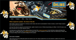 Desktop Screenshot of ohlins.uk.com